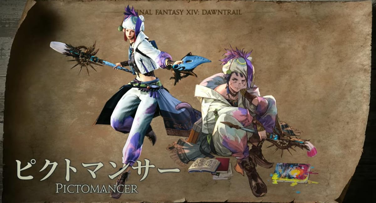 Final Fantasy XIV Pictomancer job art