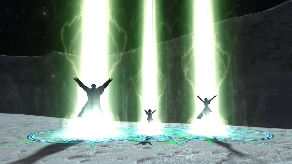 Sundering Kick Emote in Final Fantasy XIV