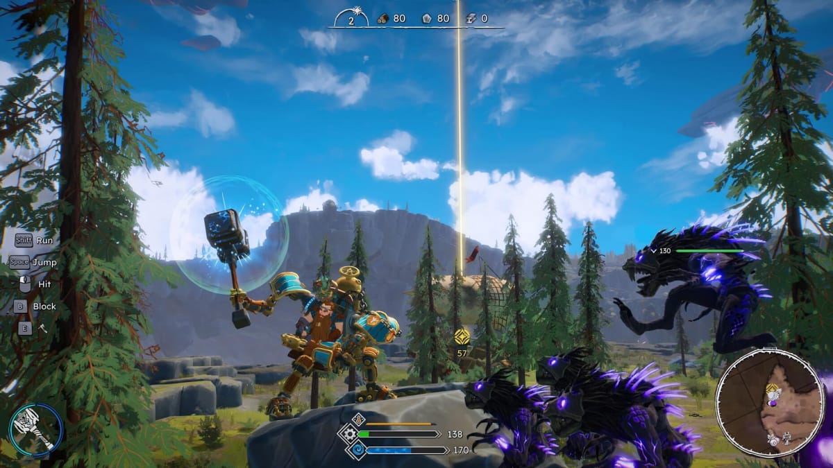 Combat in First Dwarf is hack-and-slash, rhythm-based gameplay.