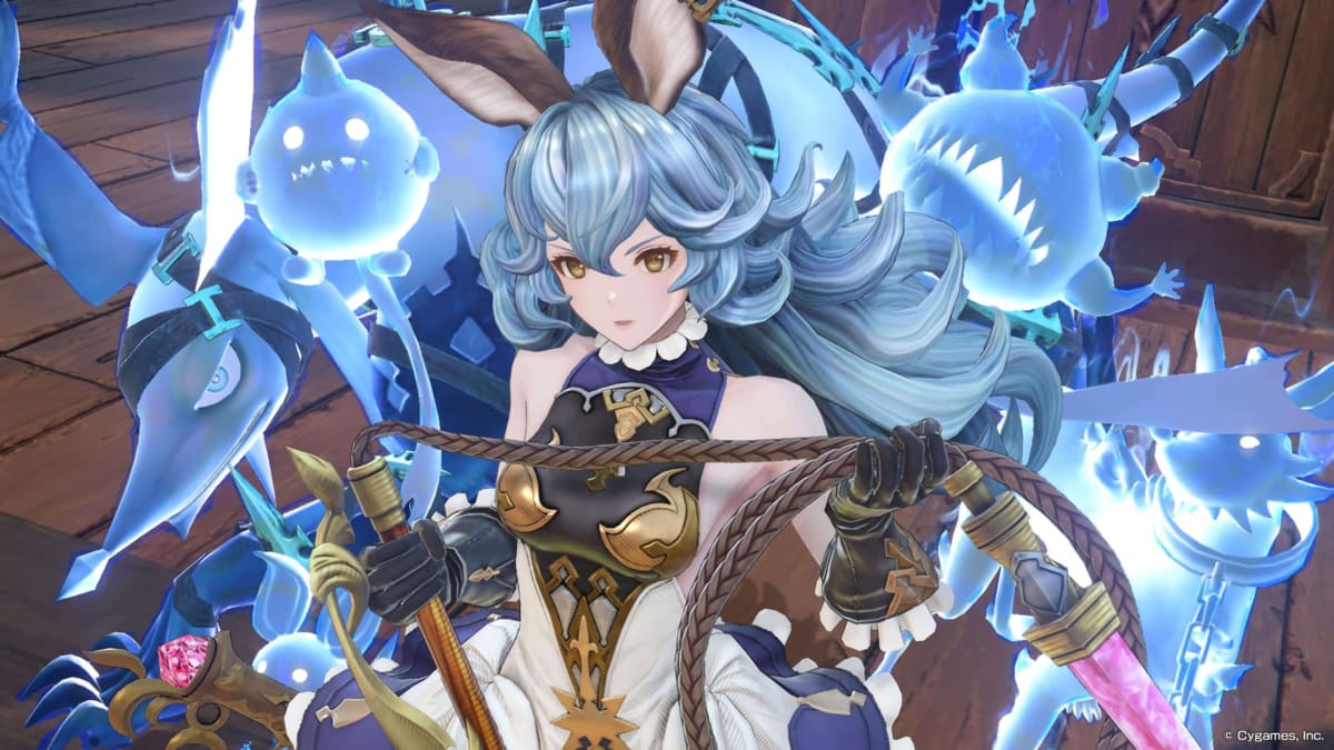 Ferry is a ghost girl in Granblue Fantasy: Relink that uses her spectral companions to fight with her.