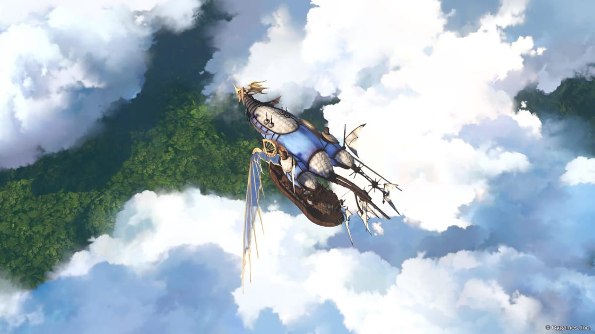 A Granblue Fantasy: Relink with a nice flying ship. 