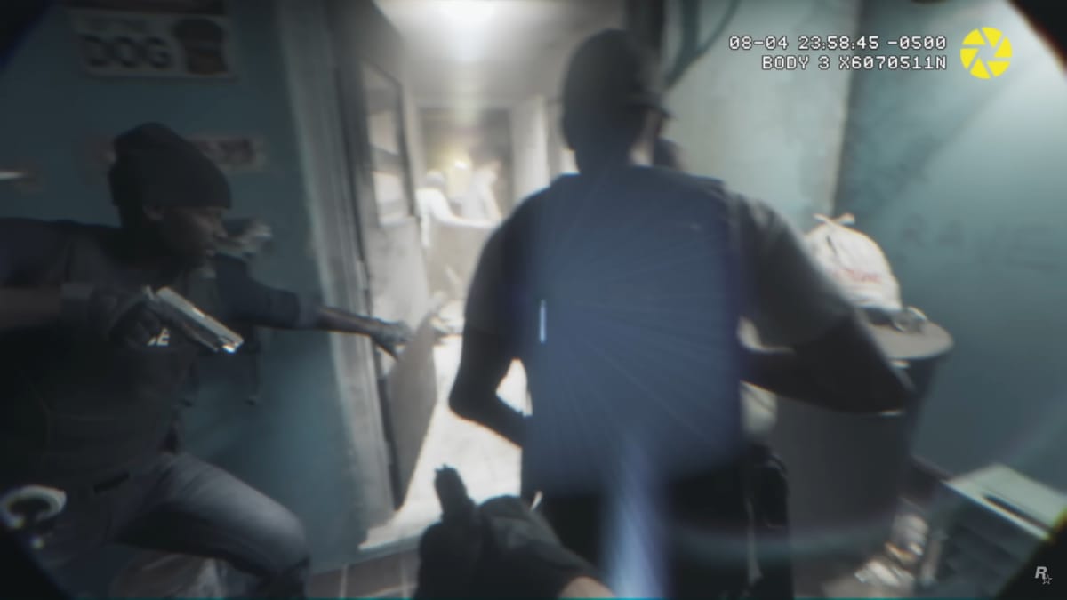 GTA 6 police raid in trailer
