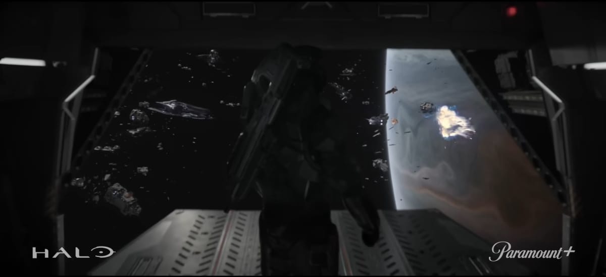 halo tv season 2 space battle with master chief