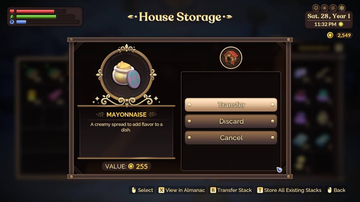 How to Make Money in Fae Farm - Mayonnaise in House Storage