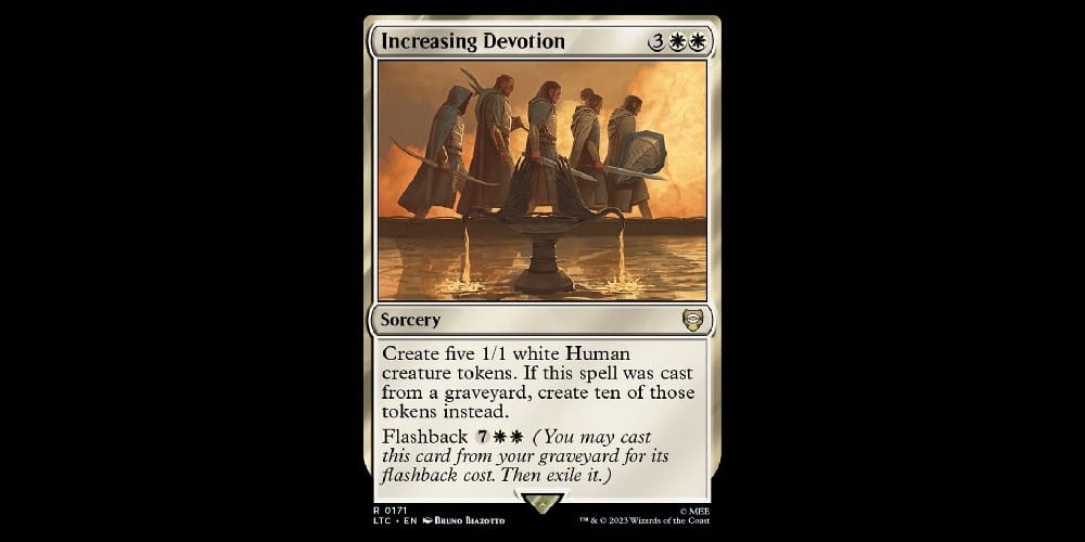 Increasing Devotion a Tales of Middle-Earth MTG Starter Set Upgrade Card
