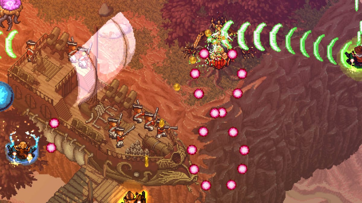 A hectic combat scene in Jamestown, a Humble Weekly Bundle game in 2013