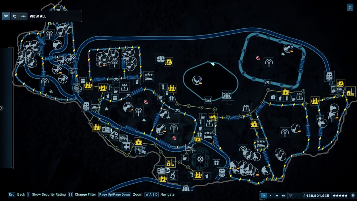 My complete Jurassic World Chaos Theory map