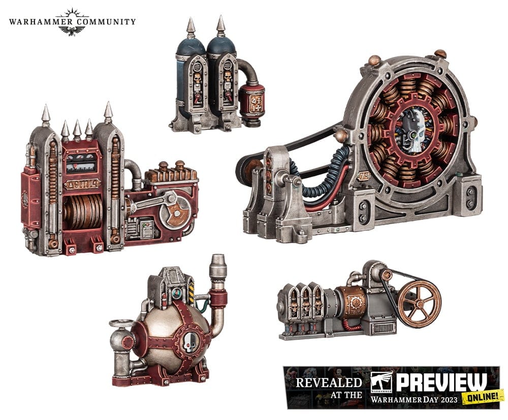 The Kill Team Salvation Scenery Pieces.