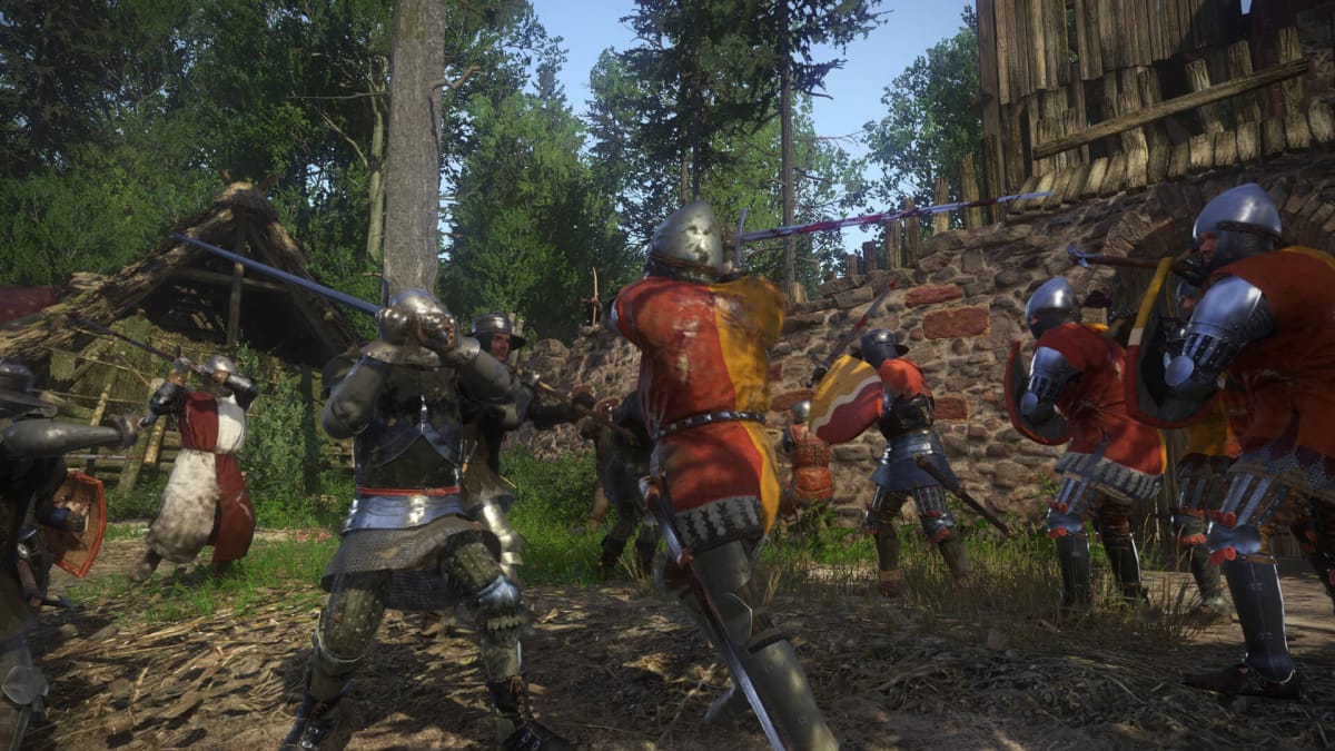 Soldiers fighting one another in Kingdom Come: Deliverance