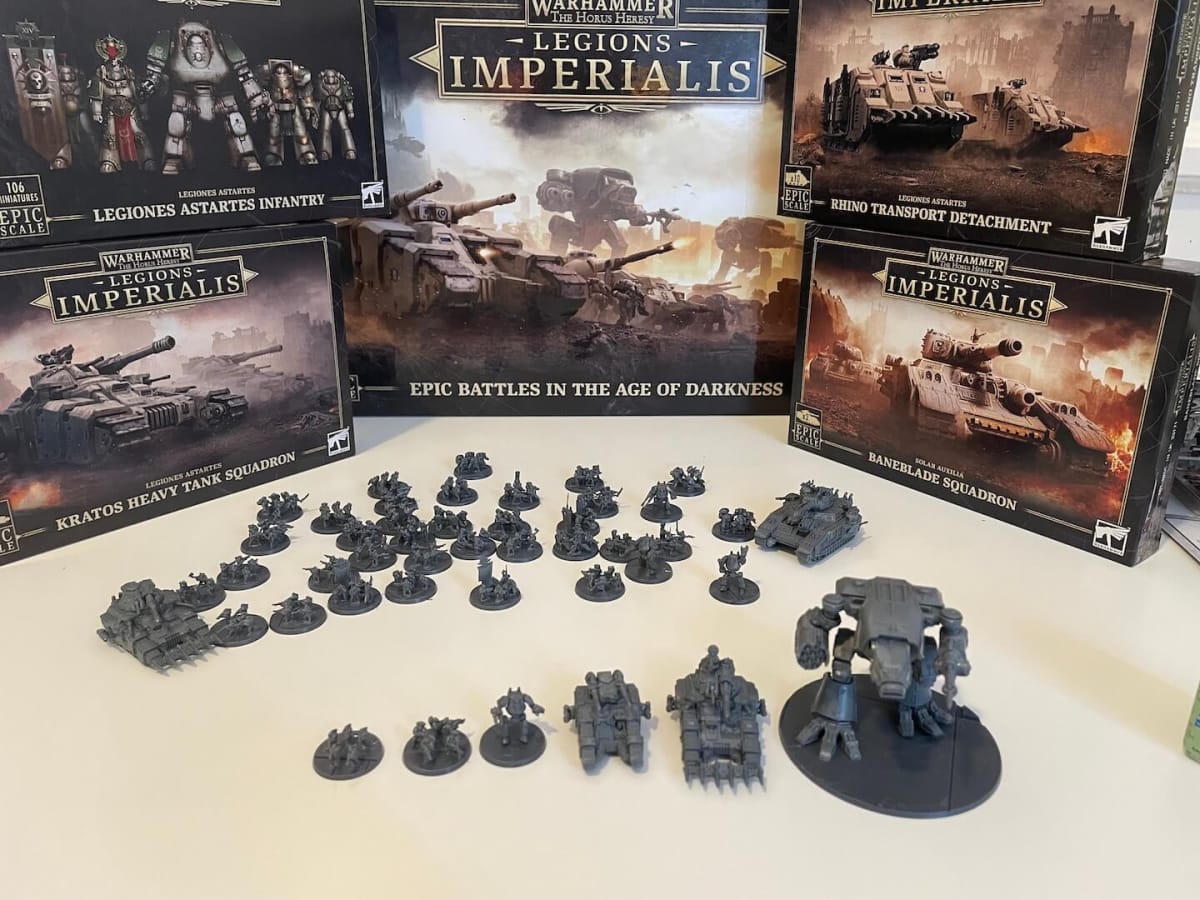 Just some of the models from the various starter boxes we checked out courtesy of Games Workshop