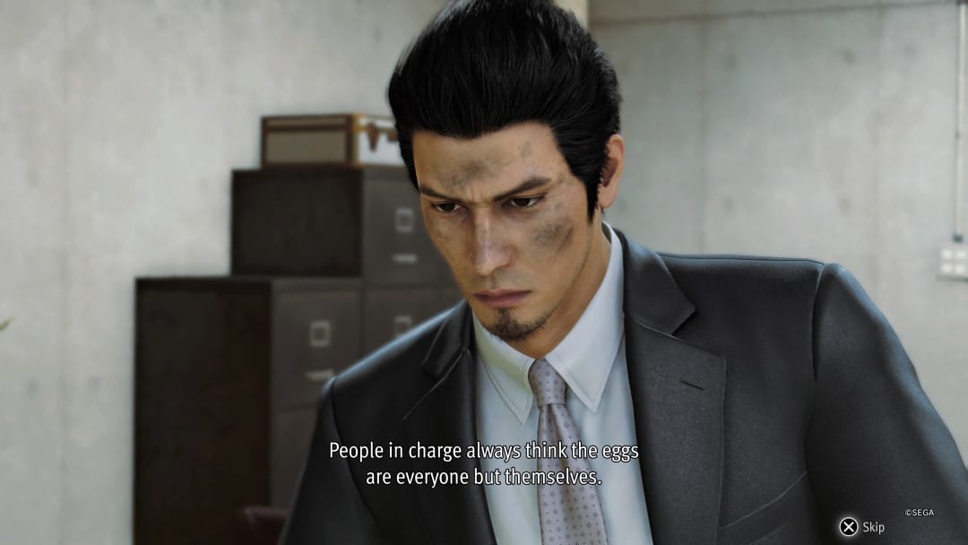 Kiryu speaking about people in power from Like A Dragon Gaiden: The Man Who Erased His Name