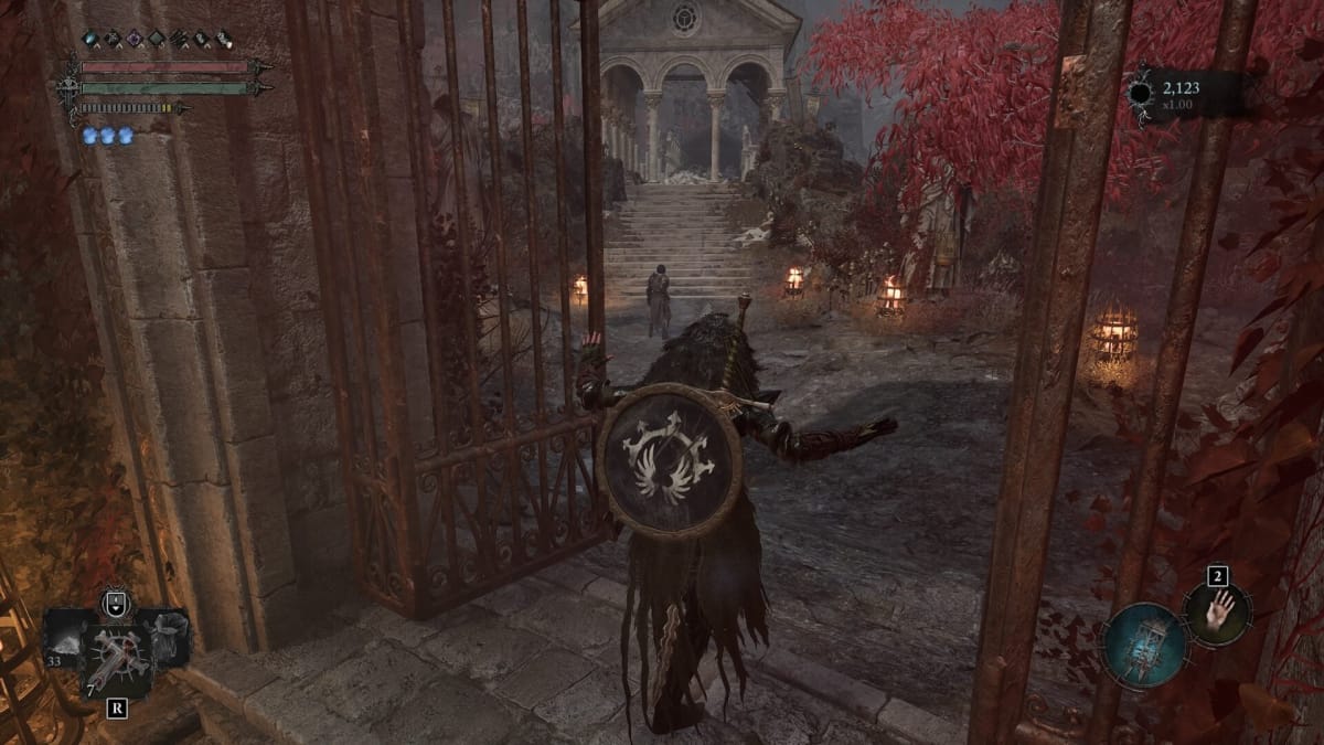 Opening a gate into the Abbey of the Hallowed Sisters.