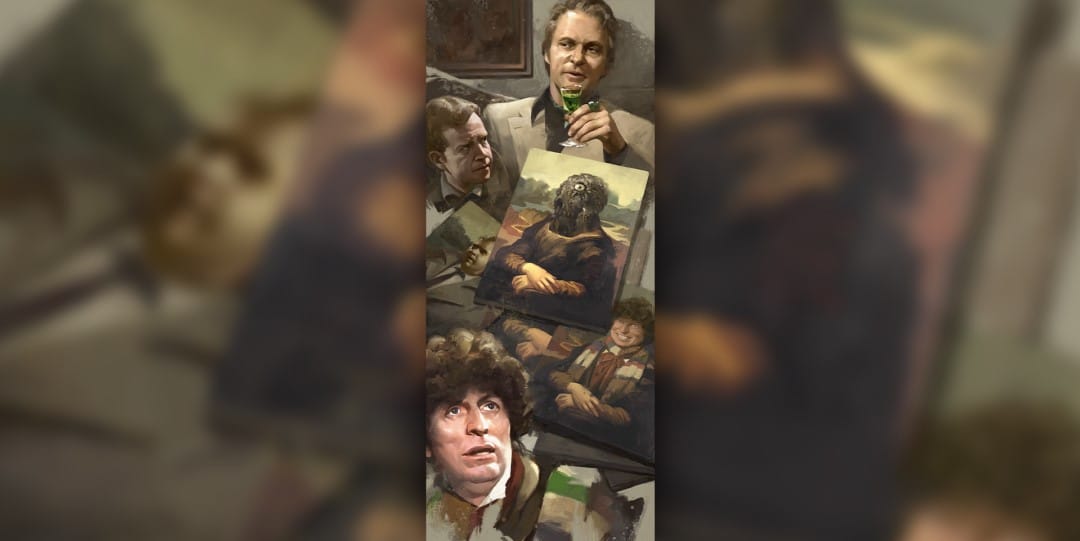 Expressive artwork from the Magic The Gathering Doctor Who set featuring the Fourth Doctor