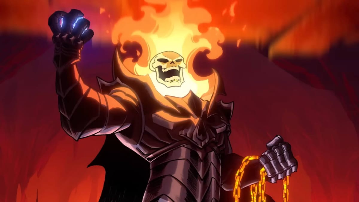 Ghost Rider looking positively evil in Marvel Snap, a game by ByteDance subsidiary Nuverse