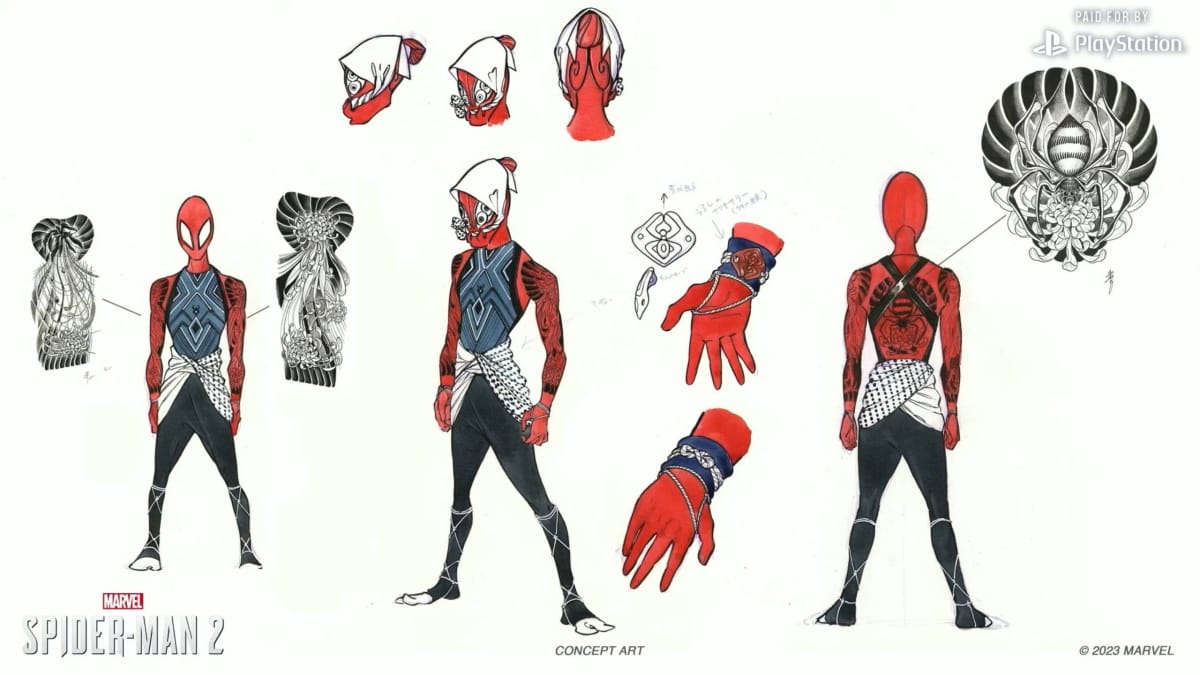 Marvel's Spider-Man 2 Kumo Suit Art by Peach Momoko