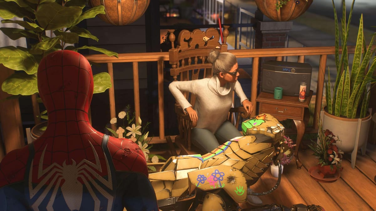 Spider-Man, a Hunter Beast and Alba in the Monster in Queens Spider-Man 2 side mission