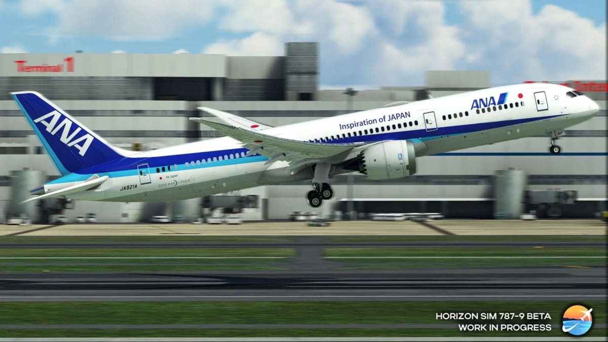 Microsoft Flight Simulator Boeing 787-9 in Ana Colors