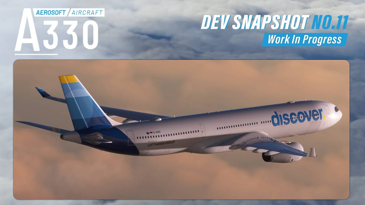 Microsoft Flight Simulator Airbus A330 in Discover Livery