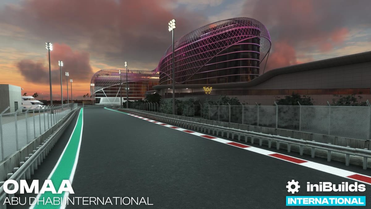 Microsoft Flight Simulator Yas Marina Circuit in Abu Dhabi