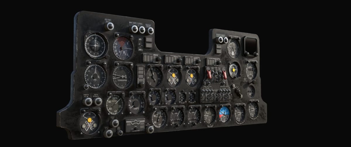 Microsoft Flight Simulator Antonov an-26 Gauges