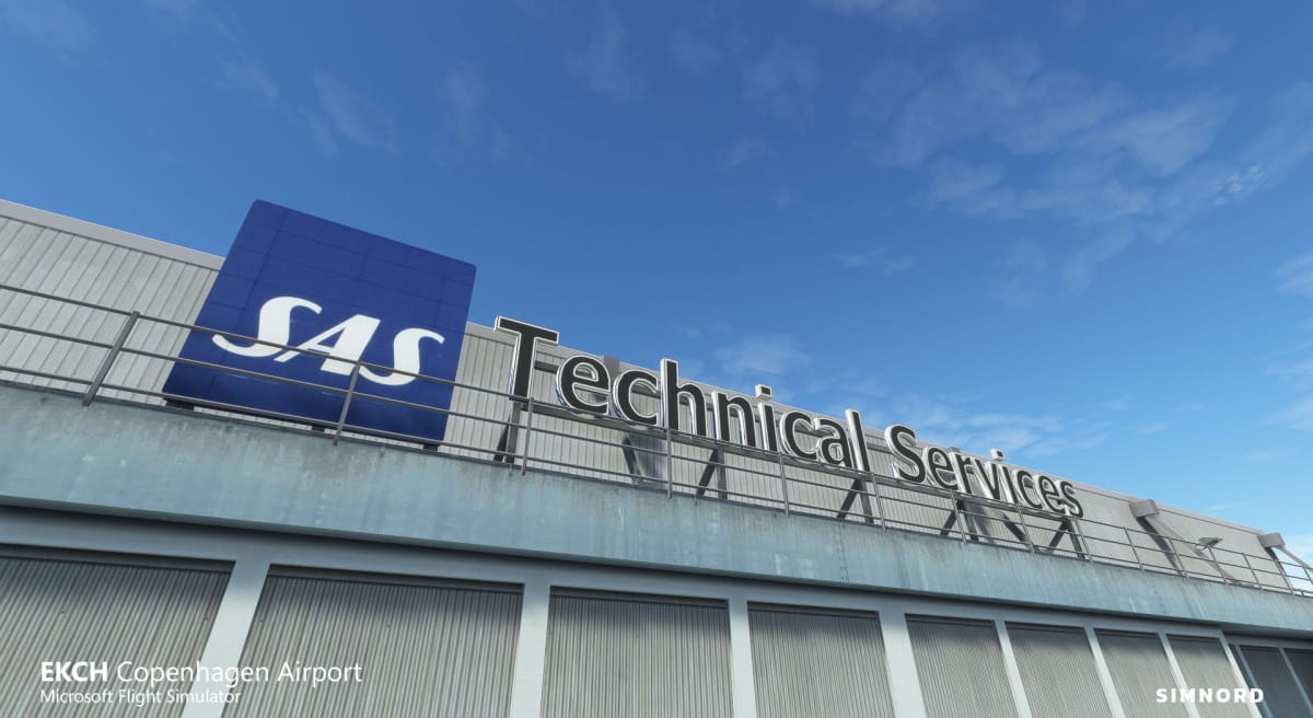 Microsoft Flight Simulator Copenhagen Airport SAS Hangar 5