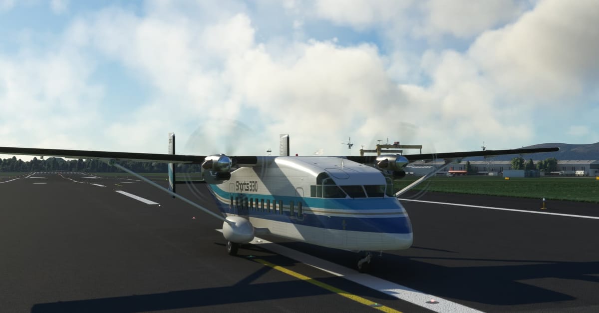 Microsoft Flight Simulator Dash Short 330 on the Ground