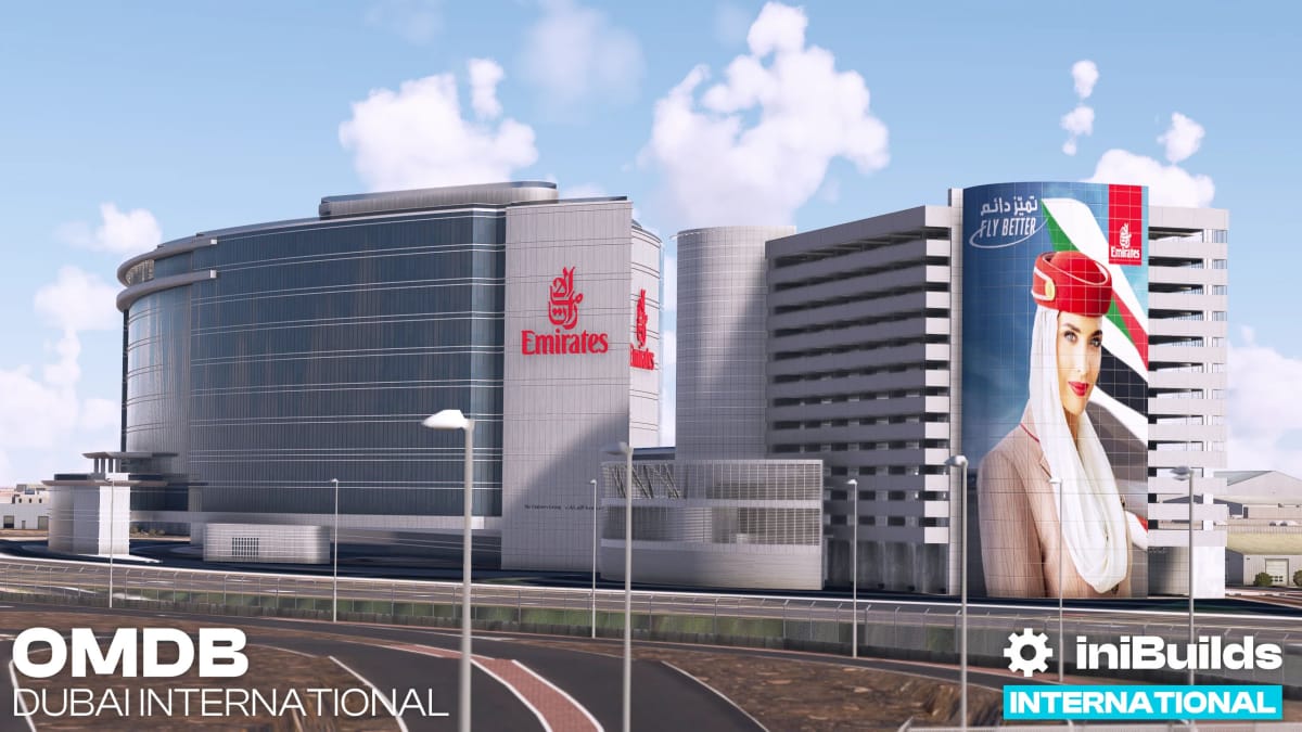 Microsoft Flight Simulator Aeroporto di Dubai - Quartier generale degli Emirates