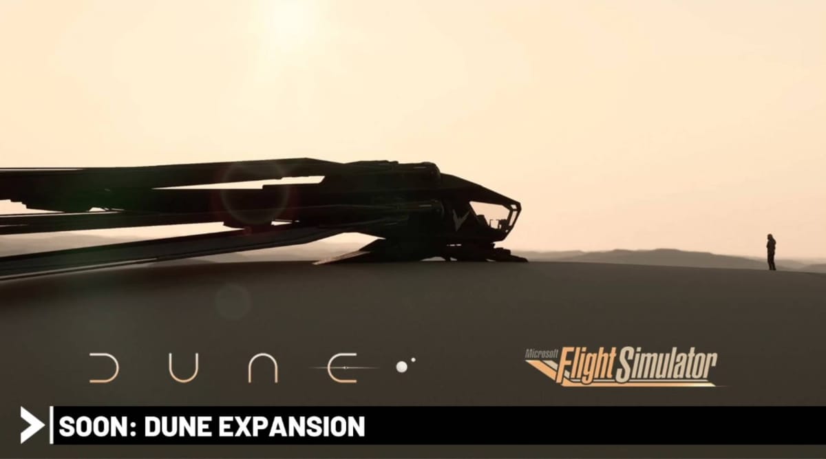 Microsoft Flight Simulator Dune expansion