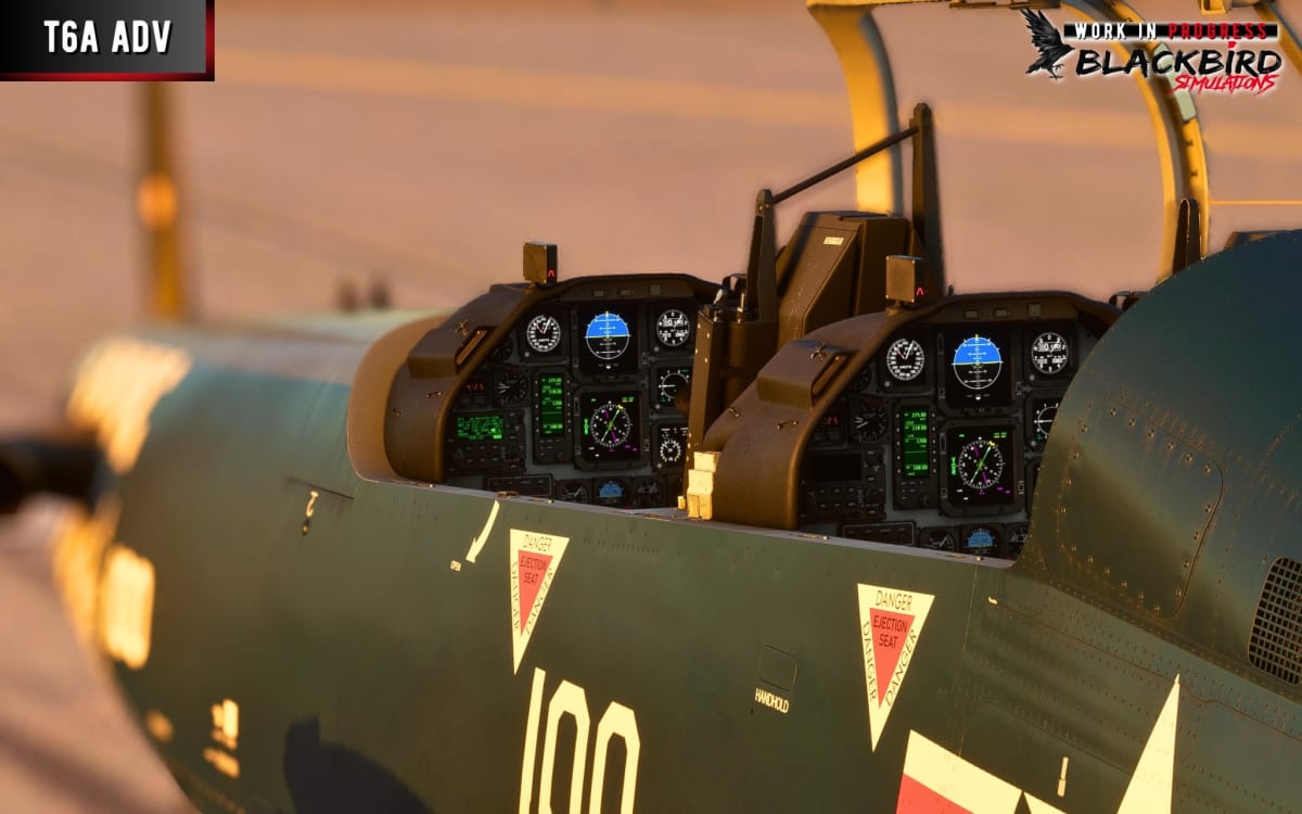 Microsoft Flight Simulator Beechrcraft Texan 2 Cockpit