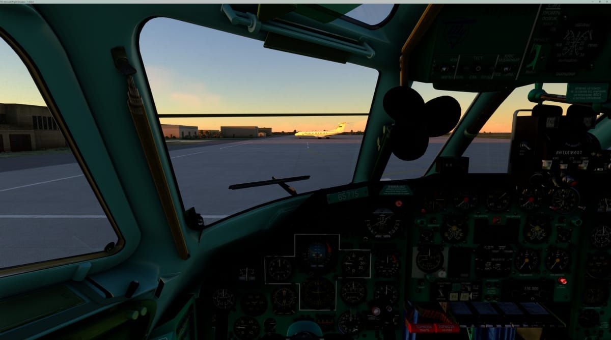 Microsoft Flight Simulator Tupolev Tu-134 Flight Deck