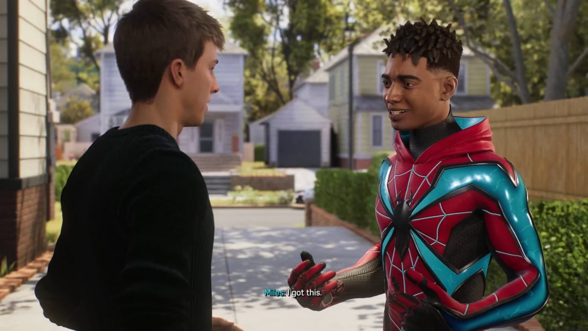 Peter and Miles in Marvel's Spider-Man 2