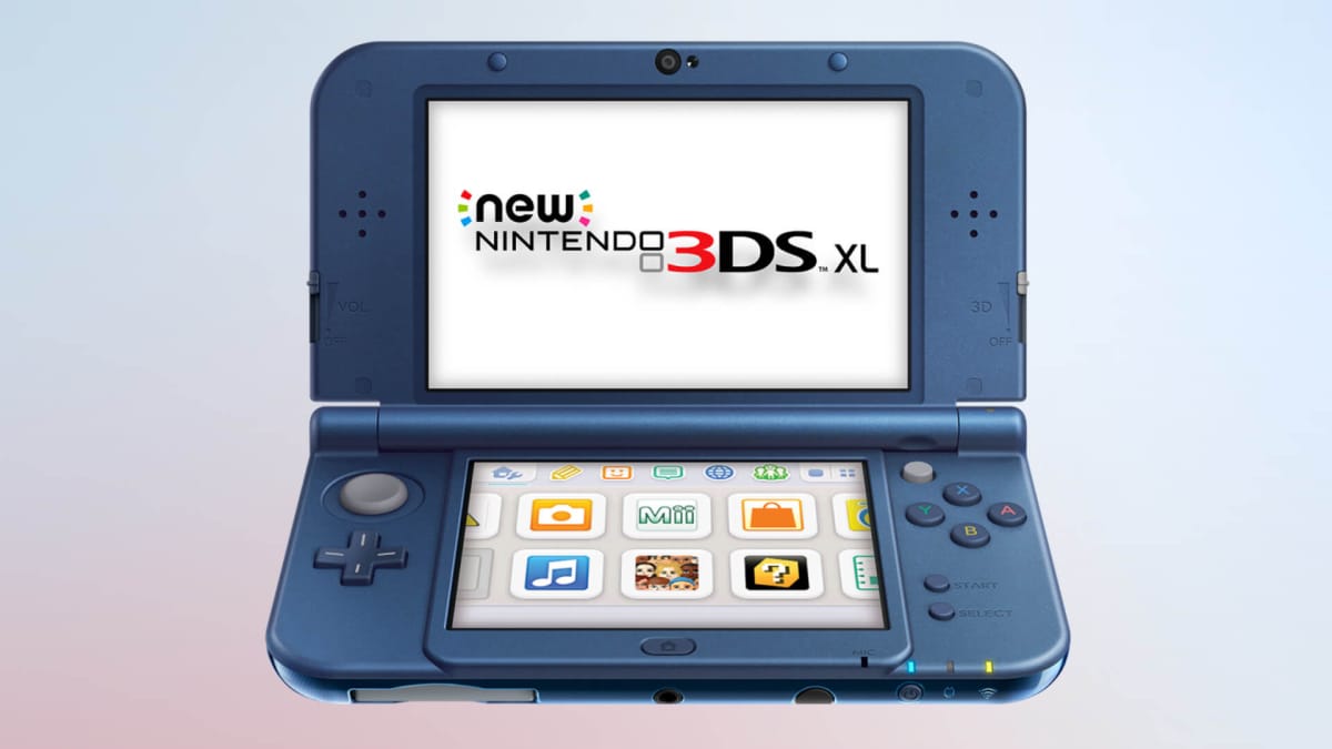 A frontal shot of the New Nintendo 3DS XL