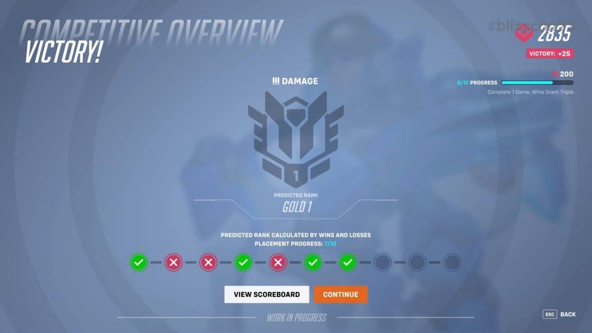 Resetting ranks in Overwatch 2
