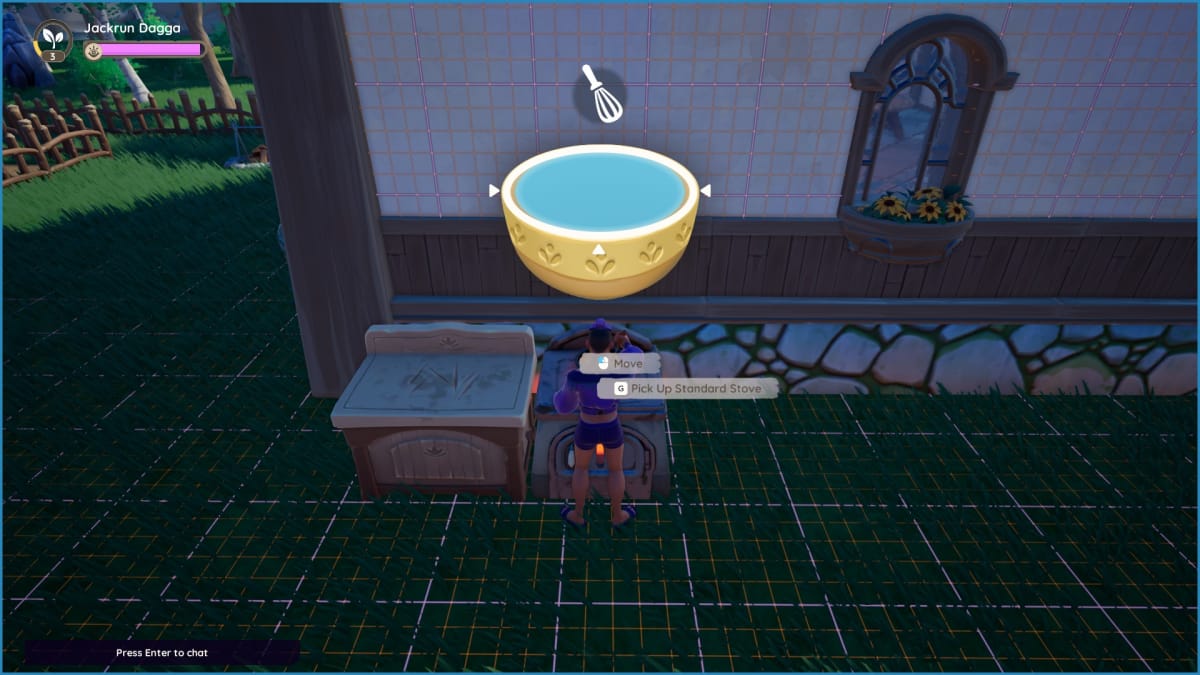 Palia screenshot showing a reflexes mini game related to stirring a bowl