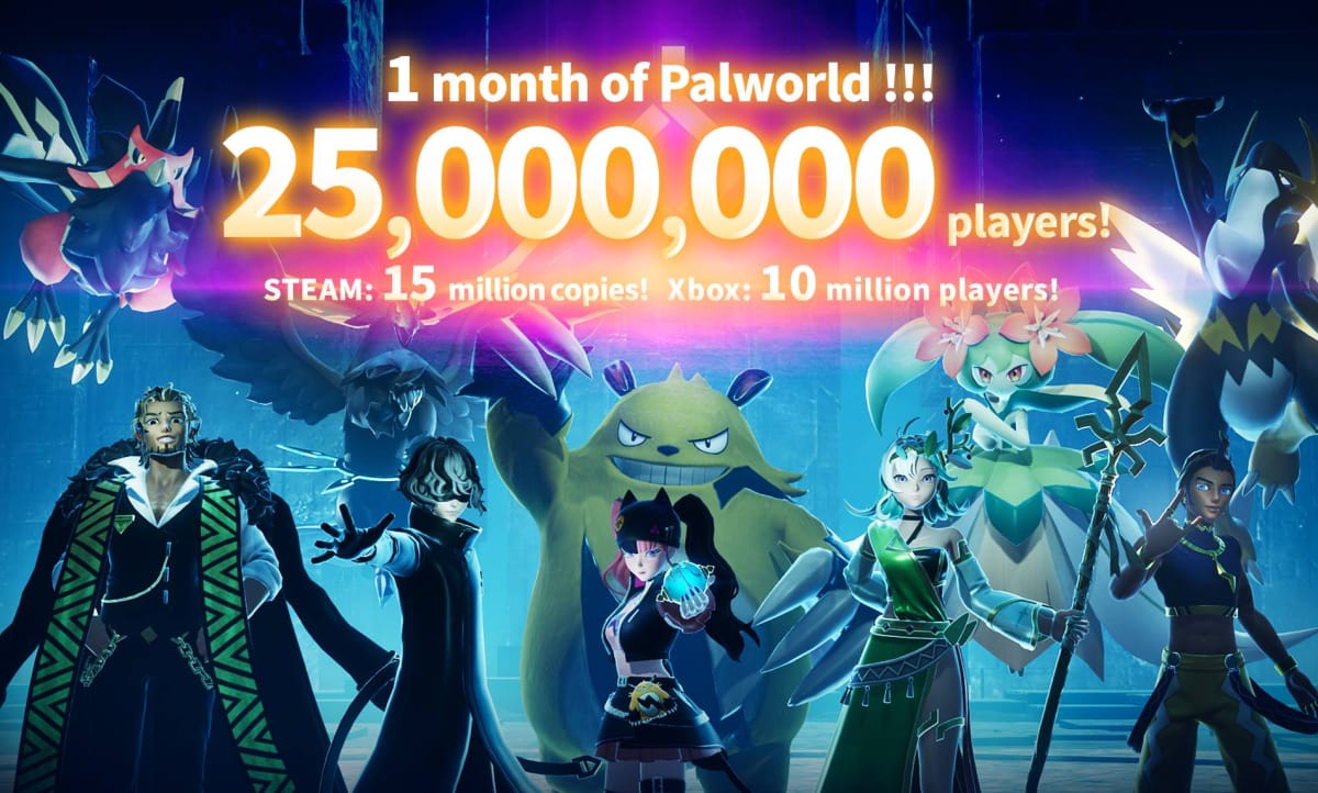 Palworld 25 Million Players Art