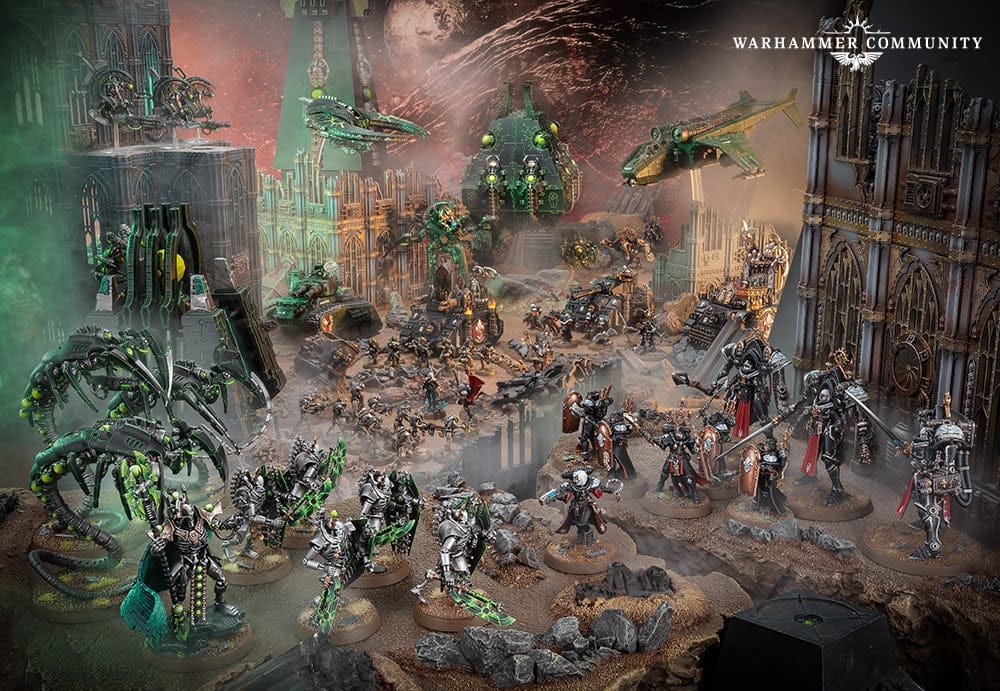 An image from our Deathwing Assault Box Review article, depicting a battle scene from Pariah Nexus