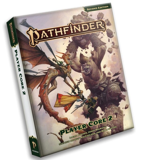 A screenshot of the Pathfinder Second Edition Player Core 2 book.