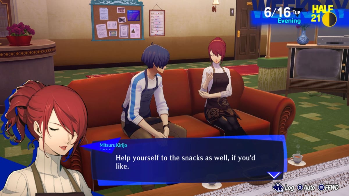 Spending time with Mitsuru in Persona 3 Reload