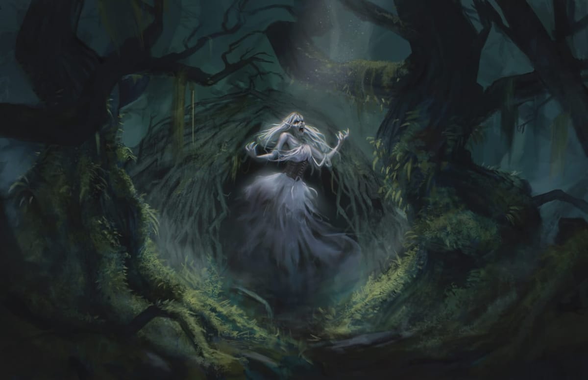 Artwork of Agatha the Banshee from Lost Mines of Phandelver