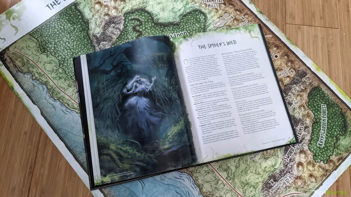 New art of the Banshee around Phandelver and the map that's included in the book
