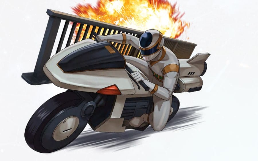 Artwork of the Silver Cycle from Power Rangers Across The Stars