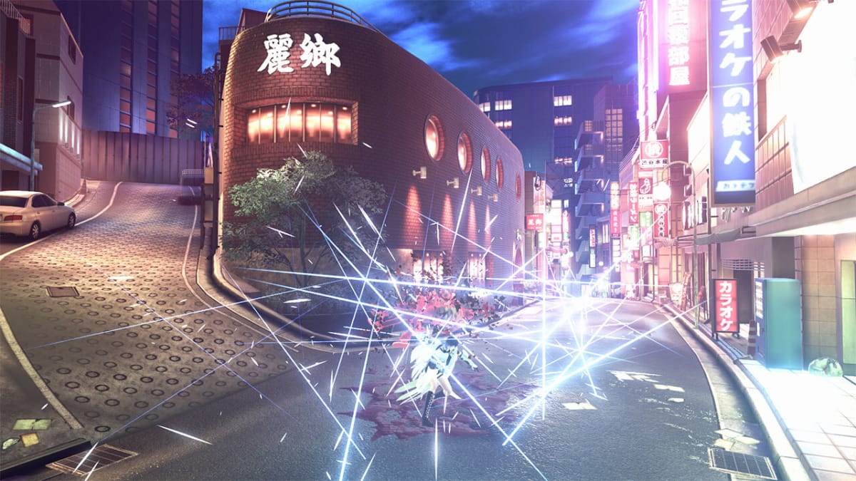 Reynatis screenshot showing combat in Shibuya