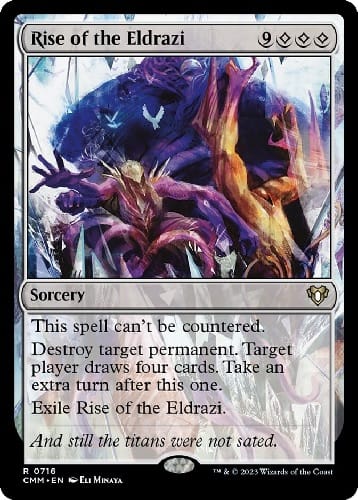 Rise of the Eldrazi, one of the new Commander Masters cards