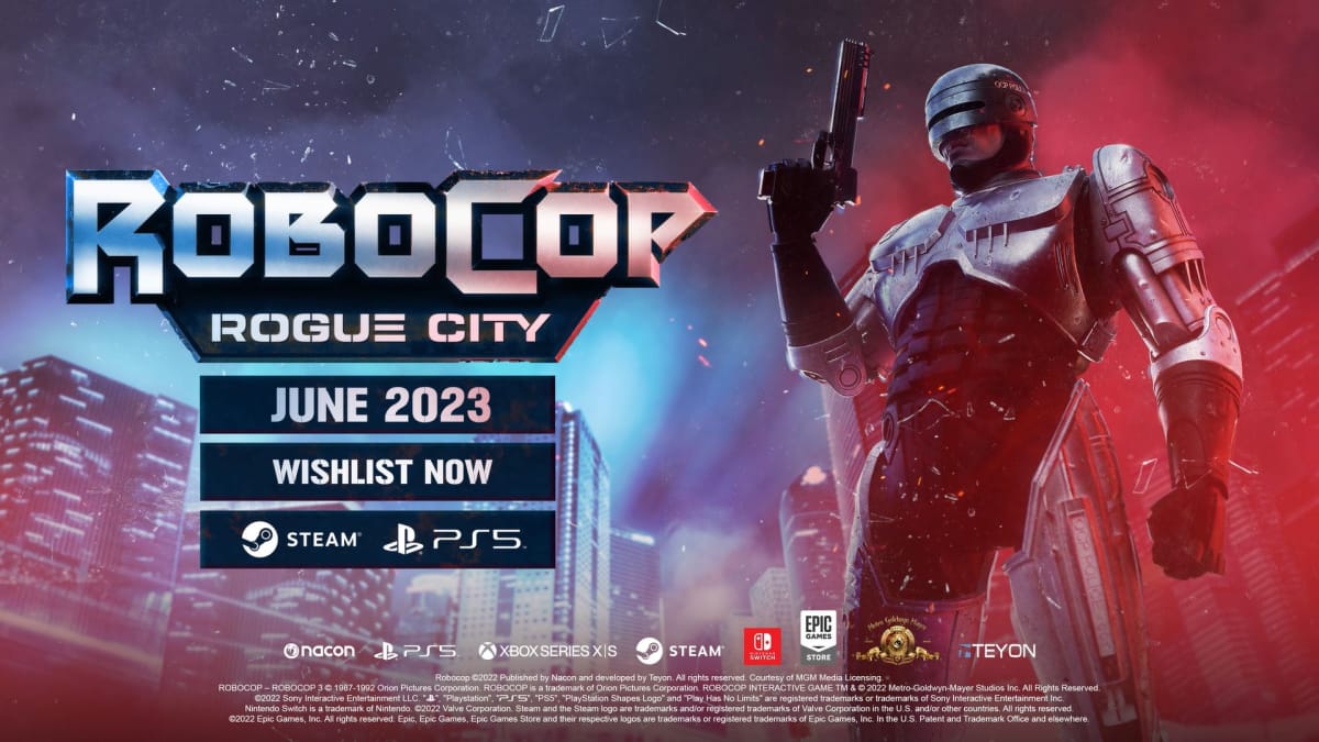 RoboCop: Rogue City With Switch Logo