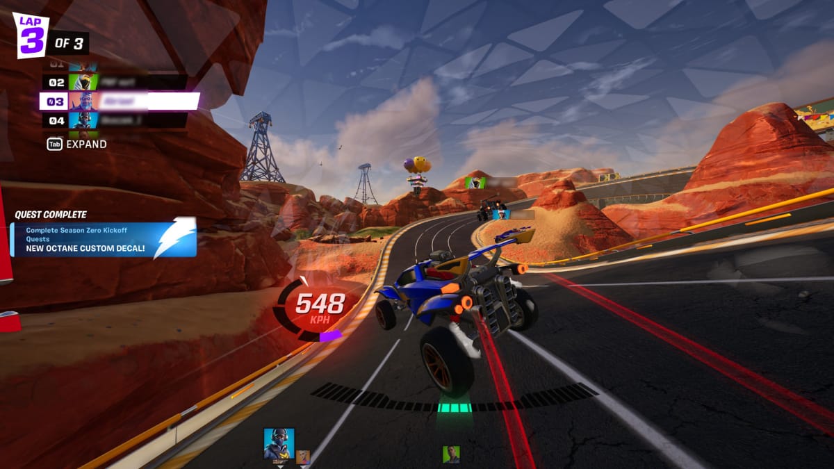 Rocket Racing Gameplay Screenshot