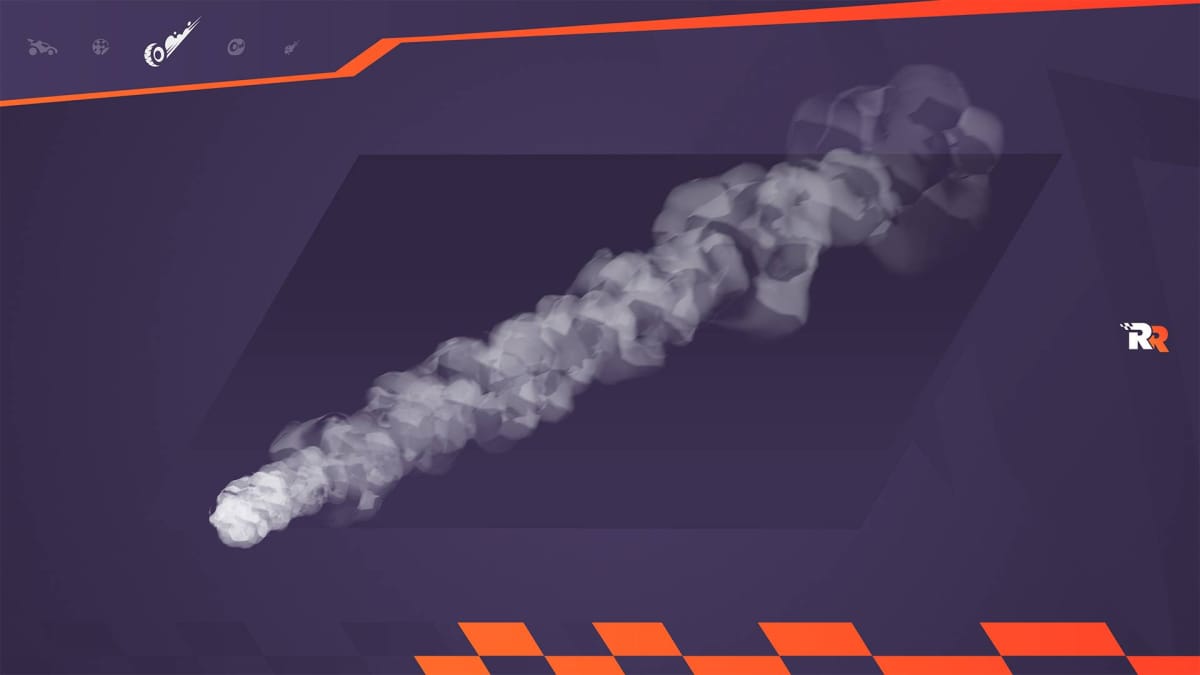 Defaulty smoke trail in Rocket Racing