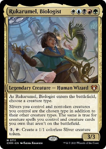 Rukarumel, Biologist, one of the new commander masters cards