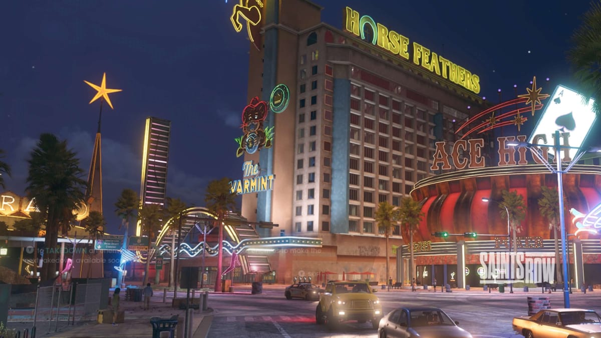 casinos aces high, the varmint and horse feathers in Saints Row
