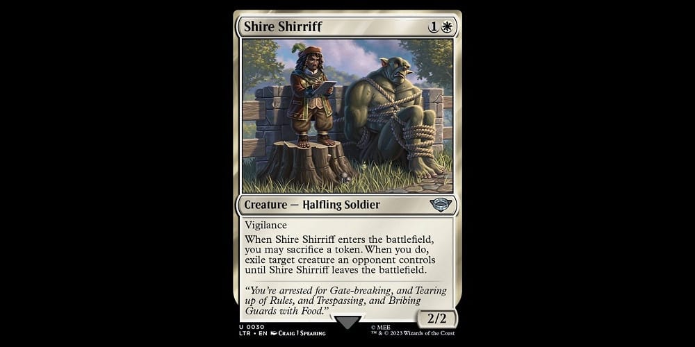Shire Shirriff a Tales of Middle-Earth MTG Starter Set Upgrade Card