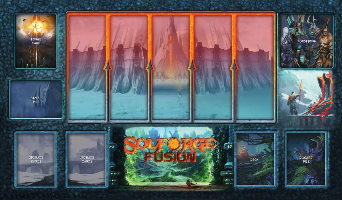 The board layout for SolForge Fusion